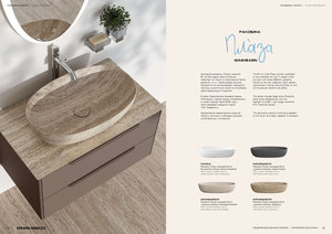 Накладная раковина «Плаза» 60 см с тремя видами природного рисунка — изысканность в деталях