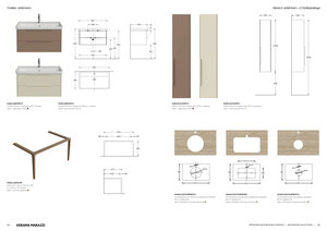Пеналь «Элеганс» и столешницы — функциональное решение для организации пространства в ванной комнате