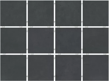 Амальфи черный матовый 29,8х39,8x0,7 из 12 частей 9,8x9,8