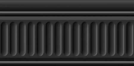 Бордюр Бланше черный структура глянцевый 20x9,9x0,92