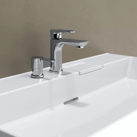 Смеситель для раковины PIANO однорычажный с донным клапаном, хром глянец