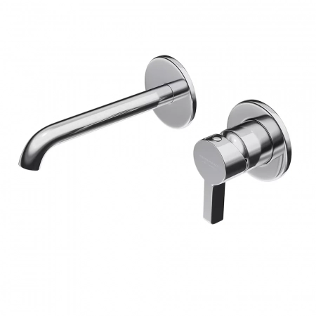 Смеситель для раковины LINEA однорычажный настенный, хром глянец