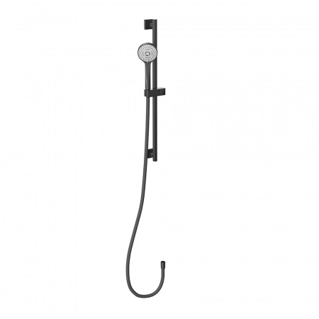 Душевая стойка FUTURA c лейкой и шлангом, черный матовый