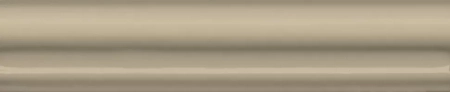 Бордюр Багет Клемансо бежевый темный глянцевый 15x3x1,6