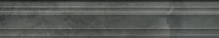 Бордюр Багет Джардини серый темный глянцевый 40x7,3x2,8