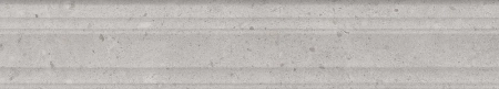 Бордюр Риккарди серый светлый матовый структура обрезной 40x7,3x2,7