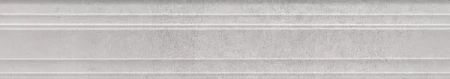 Бордюр Догана серый светлый матовый обрезной 40x7,3x2,7