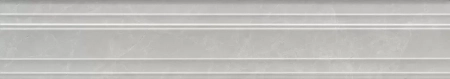 Бордюр Монте Тиберио серый глянцевый обрезной 40x7,3x2,7