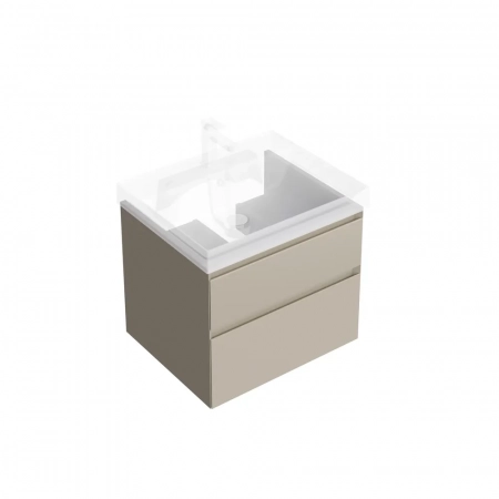 Тумба CUBO подвесная с ящиками 60, лимо матовая