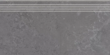 Ступень Про Лаймстоун серый темный натуральный обрезной 30x60x0,9