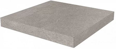 Ступень угловая клееная Про Стоун серый 33x33x0,9