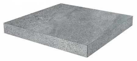 Ступень угловая клееная Про Матрикс серый темный 33x33x0,9