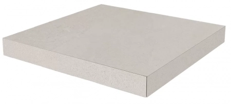 Ступень угловая клееная Про Матрикс белый 33x33x0,9