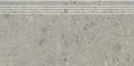 Ступень Чеппо ди Гре серый матовый обрезной 30x60x0,9