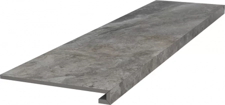 Ступень клееная Гриджио серый обрезной 33x119,5x0,9