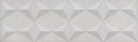 Бордюр Корредо серый светлый матовый 25x7,7x0,8