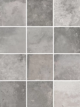 Спартель серый матовый 29,8х39,8x0,7 из 12 частей 9,8x9,8