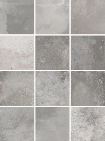 Спартель серый матовый 29,8х39,8x0,7 из 12 частей 9,8x9,8