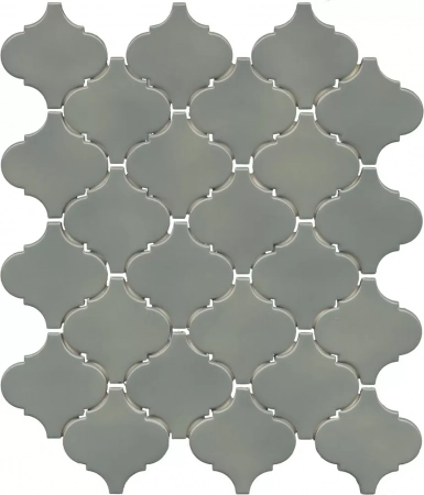 Арабески Марокко зелёный глянцевый 26x30x0,7