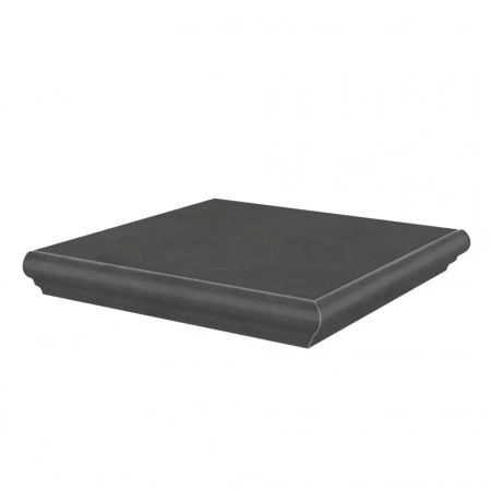 Ступень угловая Хадду серый тёмный матовый 34x34x0,8