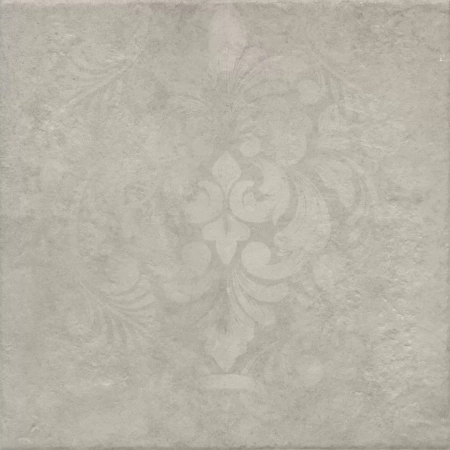 Хадду серый светлый матовый декорированный 40,2x40,2x0,8