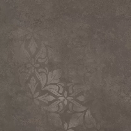 Хадду коричневый матовый декорированный 40,2x40,2x0,8