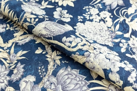 Обои виниловые Азулежу мотив, синий