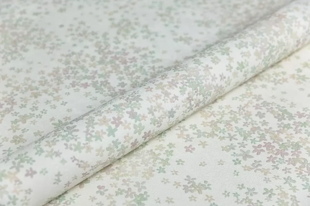 Обои виниловые на флизелиновой основе Апрель мотив 1, белый цветной