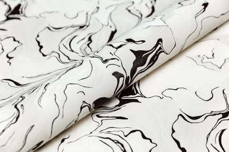 Обои виниловые на флизелиновой основе Галатея база универсальная, белый чёрный