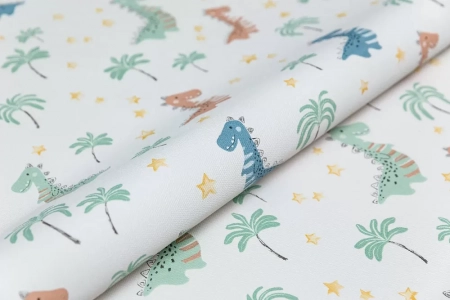 Обои виниловые на флизелиновой основе Уик-энд мотив, разноцветный дино