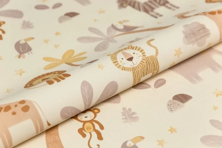 Обои виниловые на флизелиновой основе Уик-энд мотив, жёлтый сафари