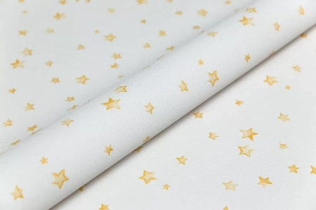 Обои виниловые на флизелиновой основе Уик-энд мотив, бежево-жёлтый звезды