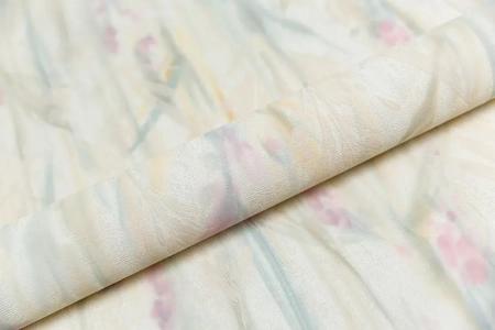 Обои виниловые на флизелиновой основе Отражение мотив, цветной светлый