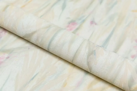 Обои виниловые на флизелиновой основе Отражение мотив, цветной светлый