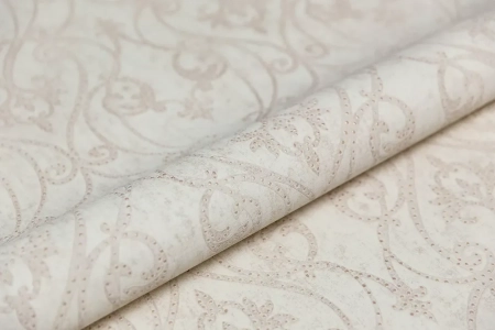 Обои виниловые на флизелиновой основе Дамаск мотив, бежевый