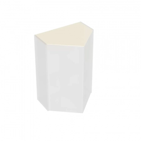 Столешница без выреза для тумбы-модуля CARAVAN 50, сливочная матовая