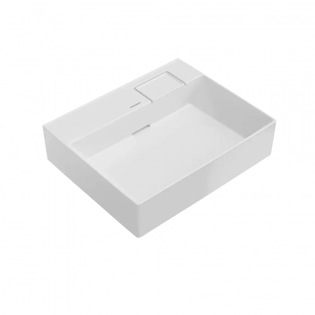 Раковина LOGICA мебельная без отверстий 60, белая глянцевая