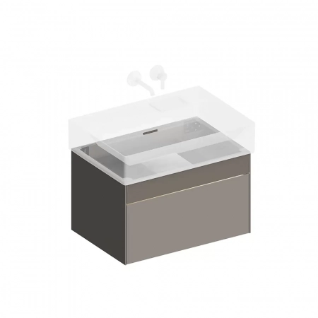 Тумба LOGICA подвесная 2 ящика 70 см, песчаный