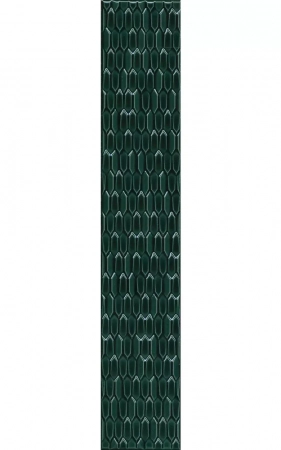 Бордюр Левада зеленый темный глянцевый 40x7x0,9