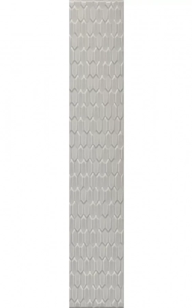 Бордюр Левада серый светлый глянцевый 40x7x0,9