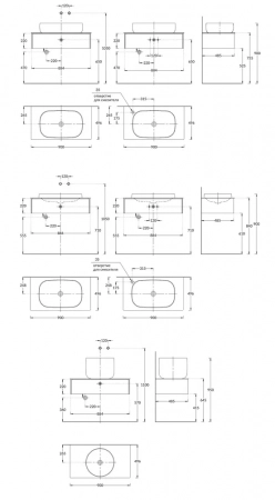 Тумба MAGICA подвесная 90, 1 ящик, утренний серый матовый