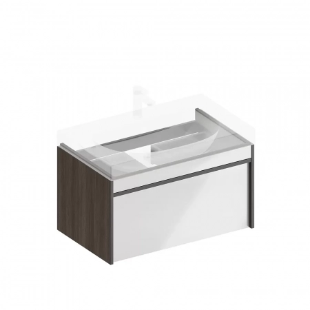 Тумба MODULA подвесная 80 с ящиком 1+1, арабика