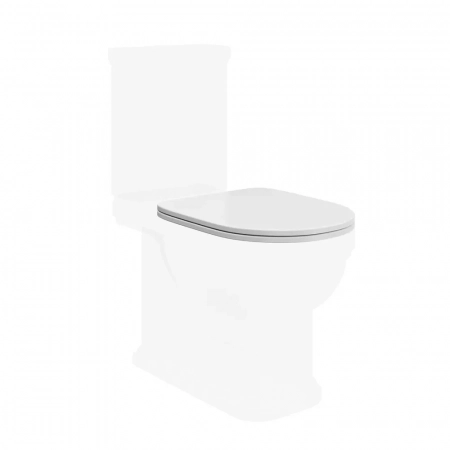 Сиденье POMPEI для напольного унитаза, белое глянцевое