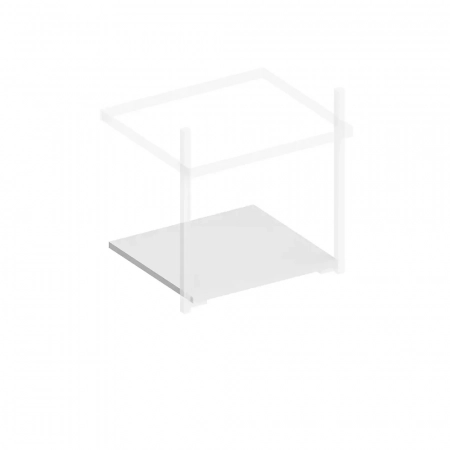 Полка для структур PRO 50, белая матовая