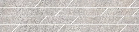 Бордюр Гренель серый мозаичный 46,8x9,8x0,9