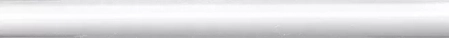Бордюр белый глянцевый обрезной 30x2,5x1,9