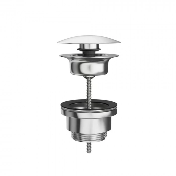 Донный клапан клик-клак для раковины, хром