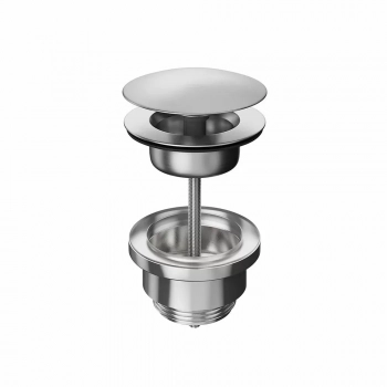 Донный клапан клик-клак для раковины, нержавеющая сталь