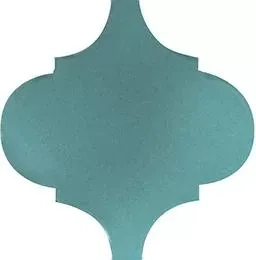 Арабески Майолика бирюза глянцевый 26x30x0,7