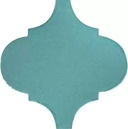 Арабески Майолика бирюза глянцевый 26x30x0,7